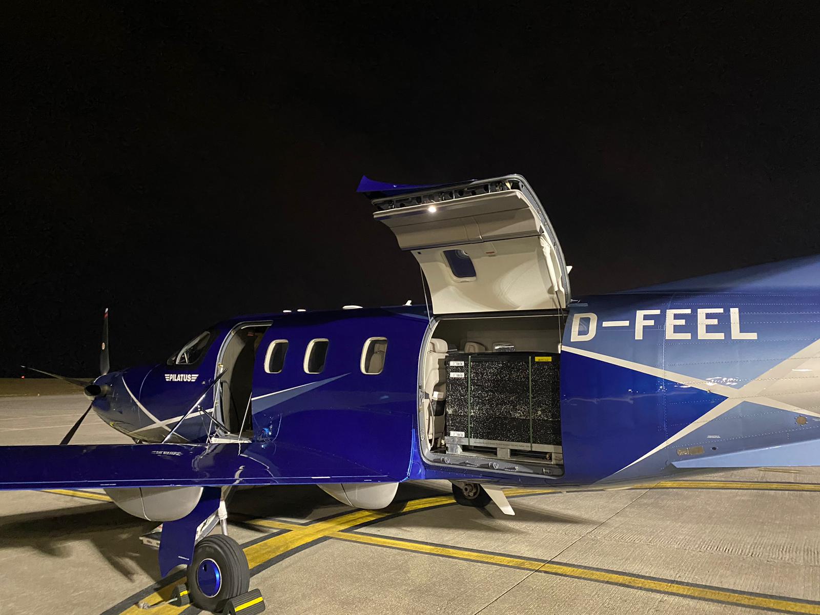 PC-12 Cargo Door open